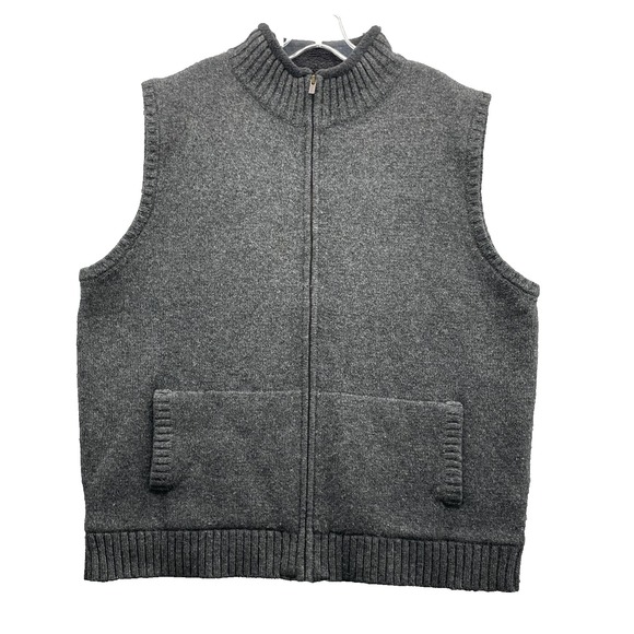 Vintage L.L.Bean LambsWool Sweater Vest Mens XL Corpcore Academia Golf Gorp 90's